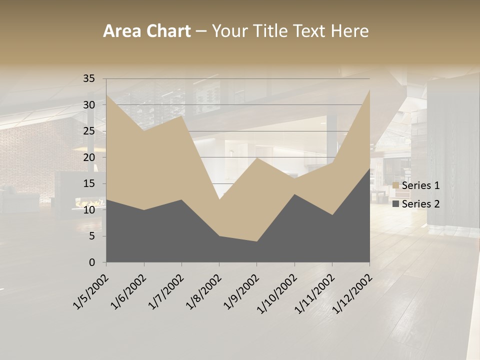 Parkettboden Makler Luxusvilla PowerPoint Template