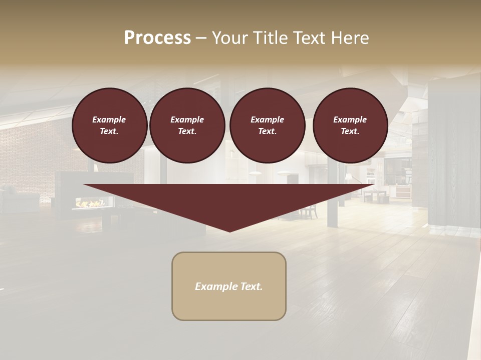 Parkettboden Makler Luxusvilla PowerPoint Template