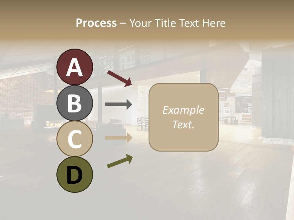 Parkettboden Makler Luxusvilla PowerPoint Template