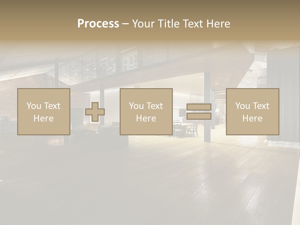 Parkettboden Makler Luxusvilla PowerPoint Template