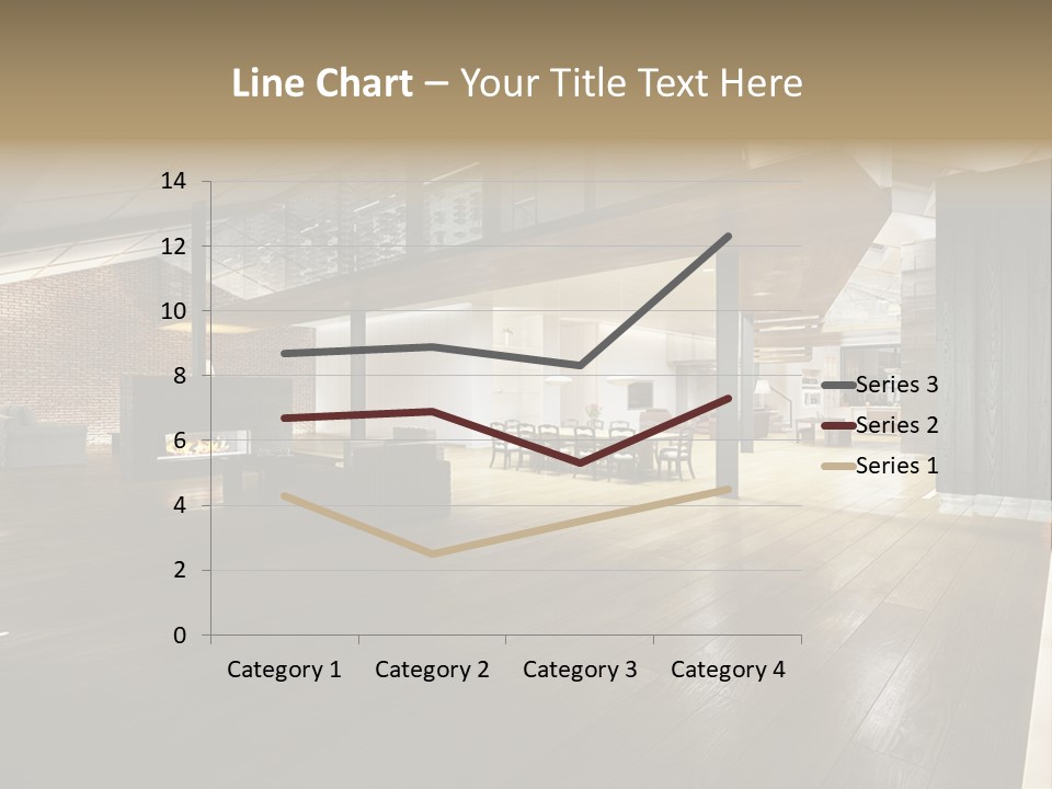 Parkettboden Makler Luxusvilla PowerPoint Template
