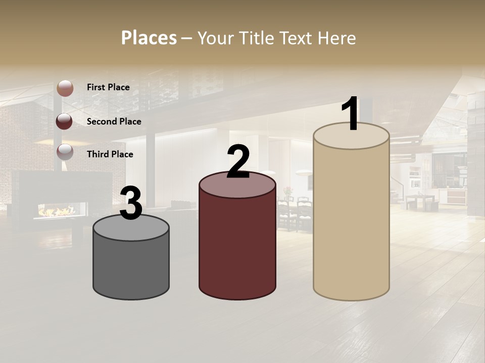 Luxusapartment Apartment Stein PowerPoint Template