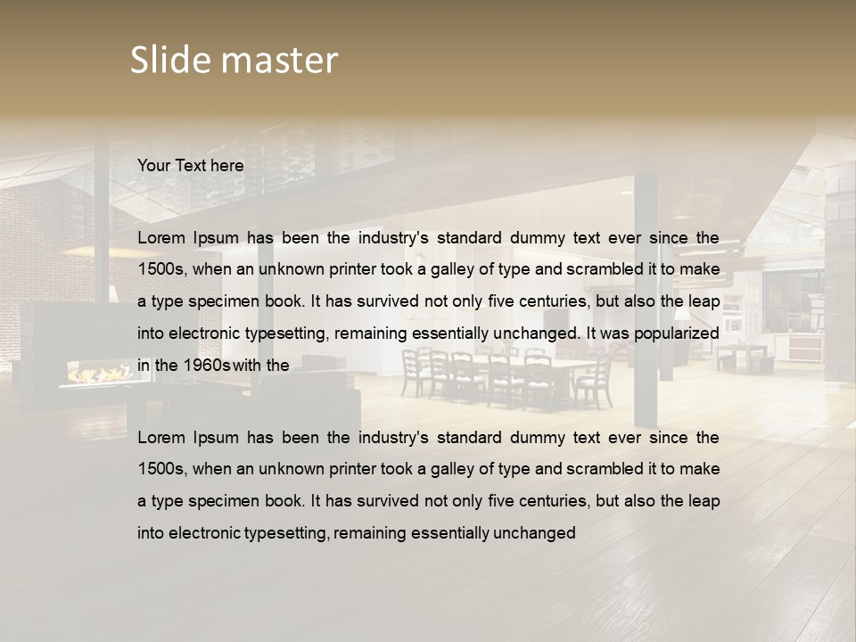 Luxusapartment Apartment Stein PowerPoint Template