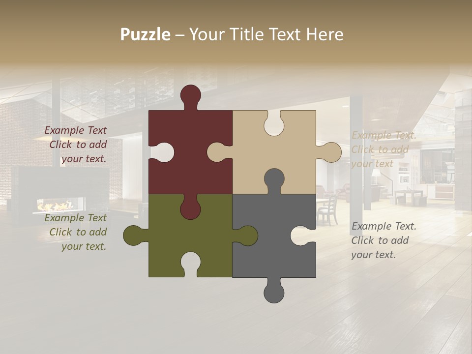 Luxusapartment Apartment Stein PowerPoint Template