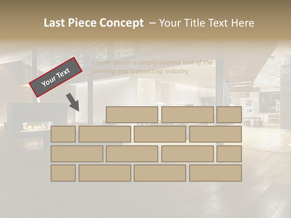 Luxusapartment Apartment Stein PowerPoint Template