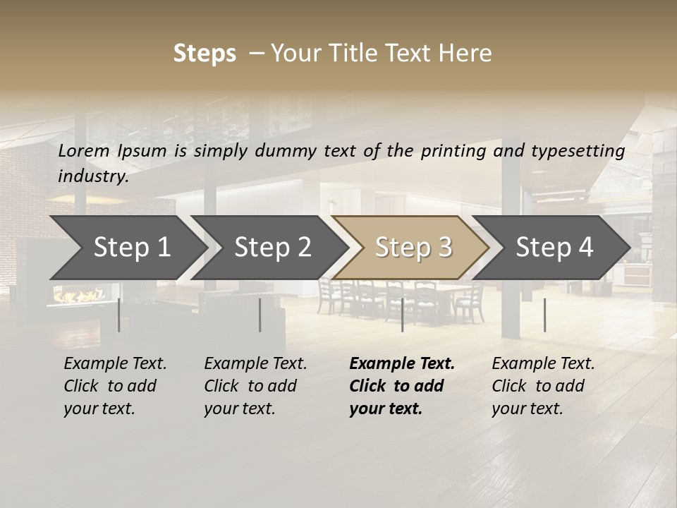 Luxusapartment Apartment Stein PowerPoint Template