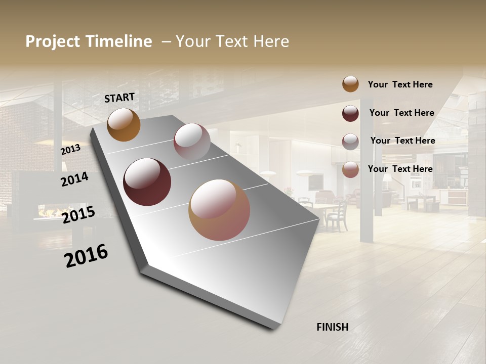 Luxusapartment Apartment Stein PowerPoint Template
