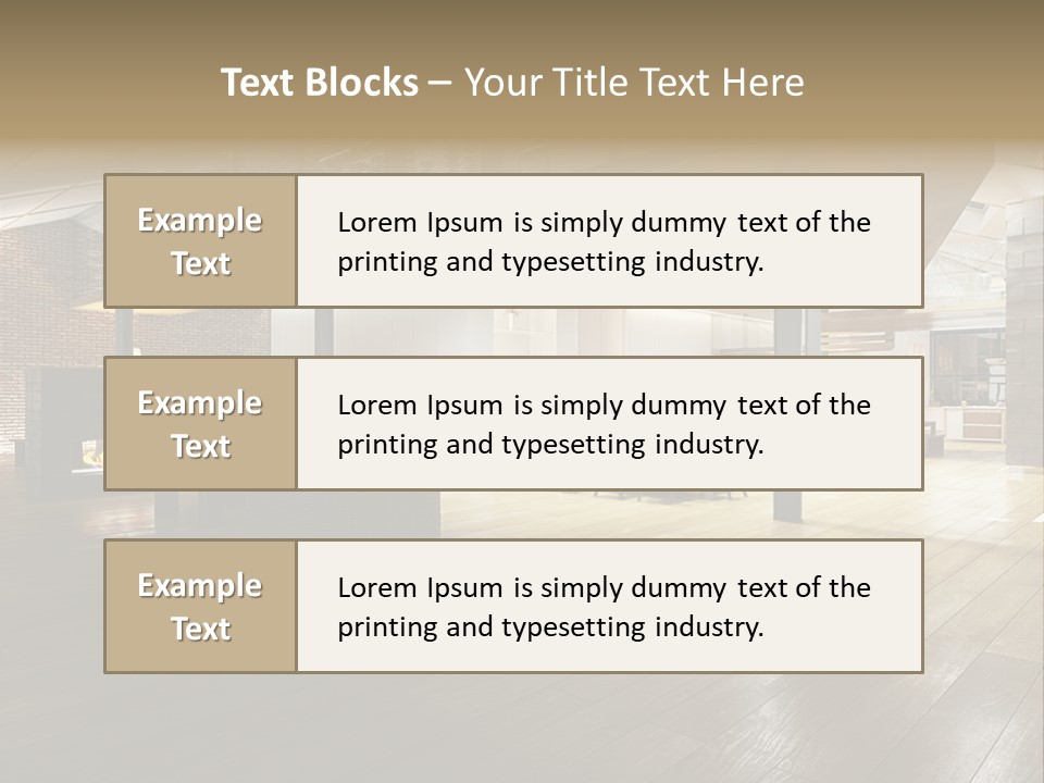 Luxusapartment Apartment Stein PowerPoint Template