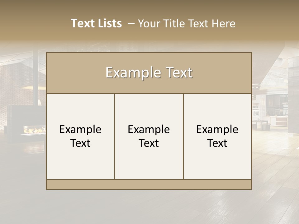 Luxusapartment Apartment Stein PowerPoint Template