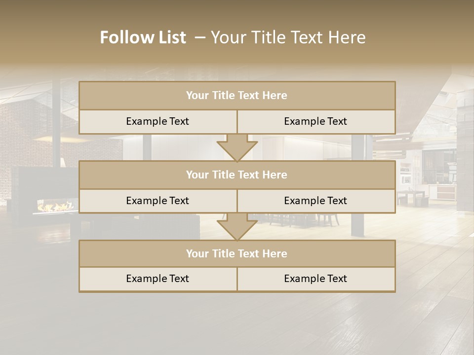 Luxusapartment Apartment Stein PowerPoint Template