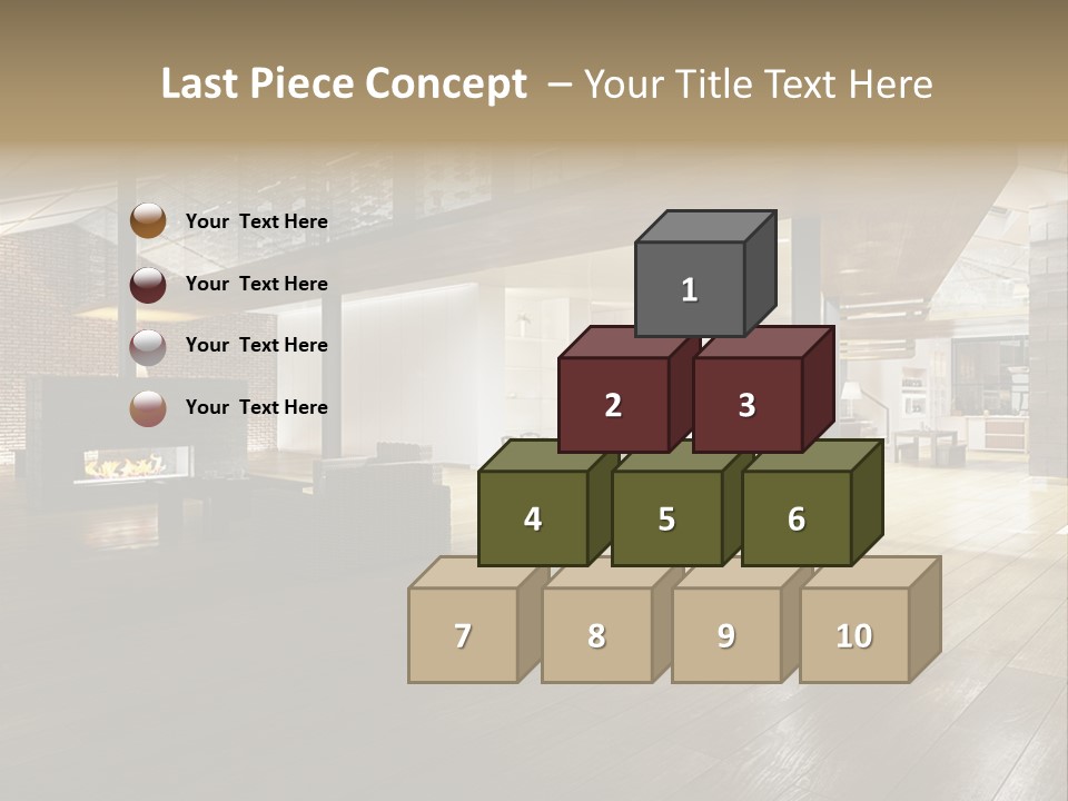 Luxusapartment Apartment Stein PowerPoint Template