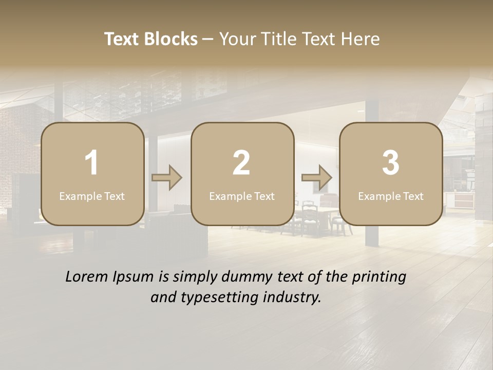 Luxusapartment Apartment Stein PowerPoint Template