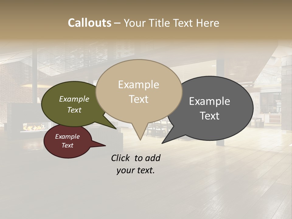 Luxusapartment Apartment Stein PowerPoint Template