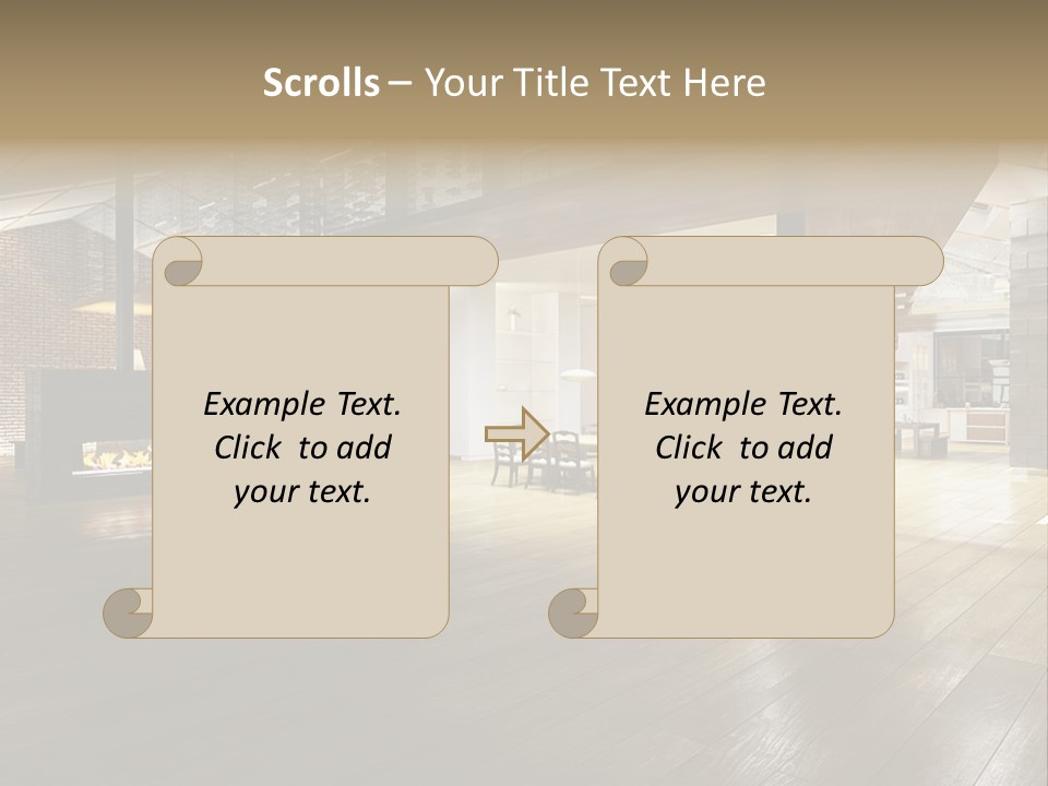 Luxusapartment Apartment Stein PowerPoint Template