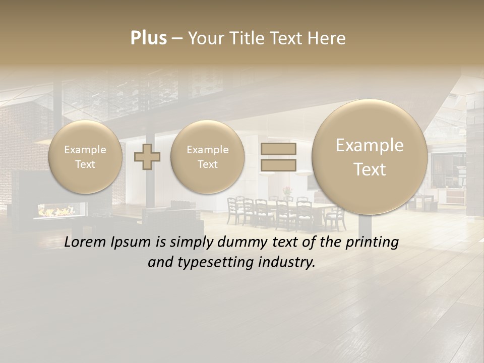 Luxusapartment Apartment Stein PowerPoint Template