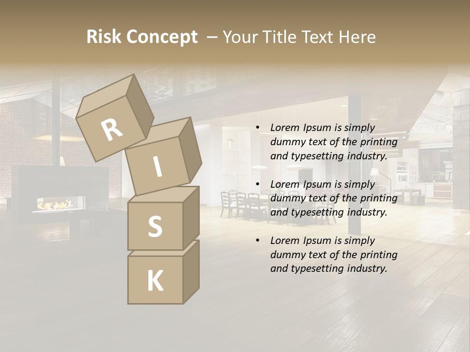 Luxusapartment Apartment Stein PowerPoint Template