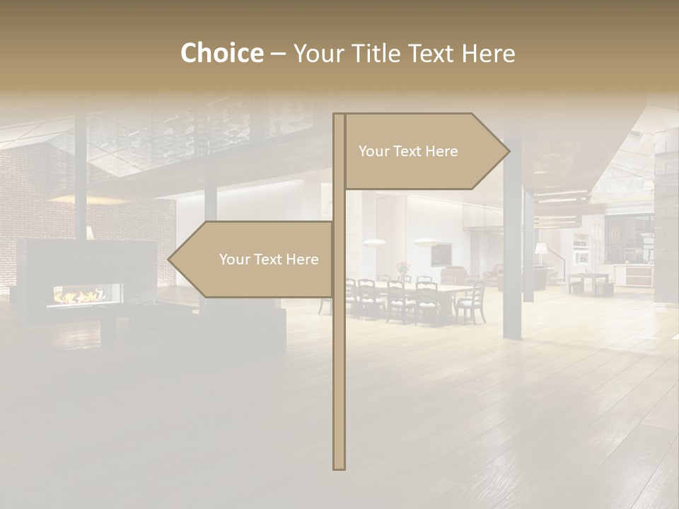 Luxusapartment Apartment Stein PowerPoint Template