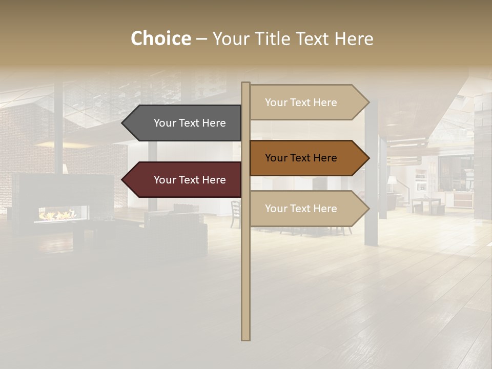 Luxusapartment Apartment Stein PowerPoint Template
