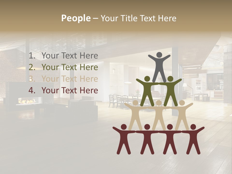 Luxusapartment Apartment Stein PowerPoint Template