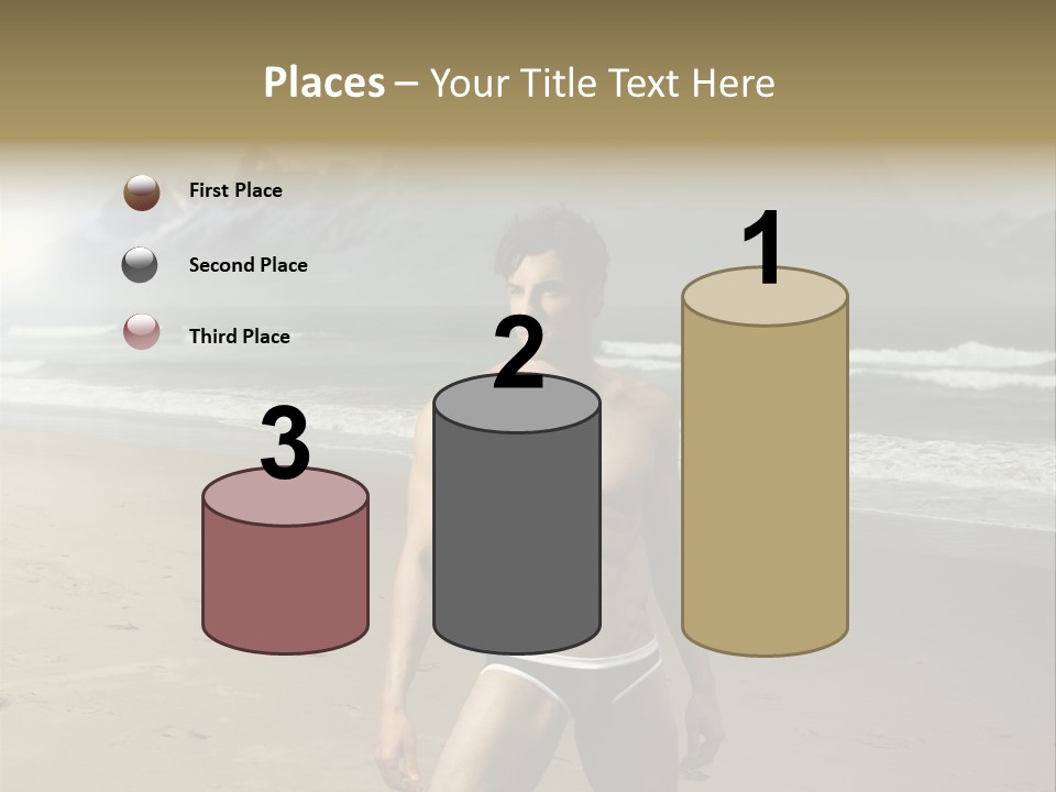 Provocative Naked Abs PowerPoint Template