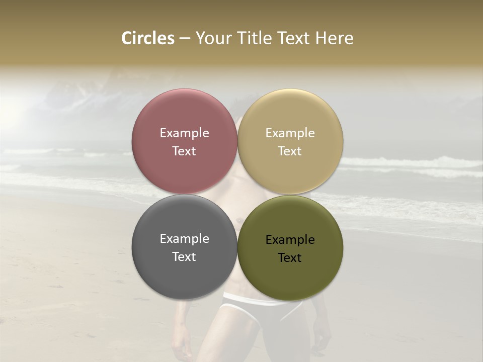 Provocative Naked Abs PowerPoint Template