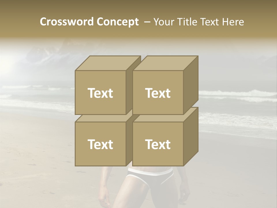 Provocative Naked Abs PowerPoint Template