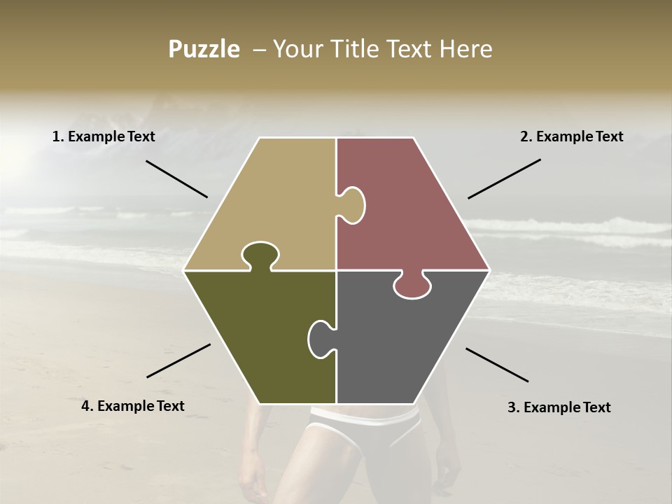 Provocative Naked Abs PowerPoint Template