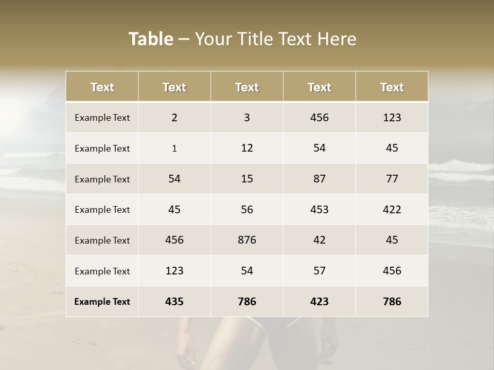 Provocative Naked Abs PowerPoint Template