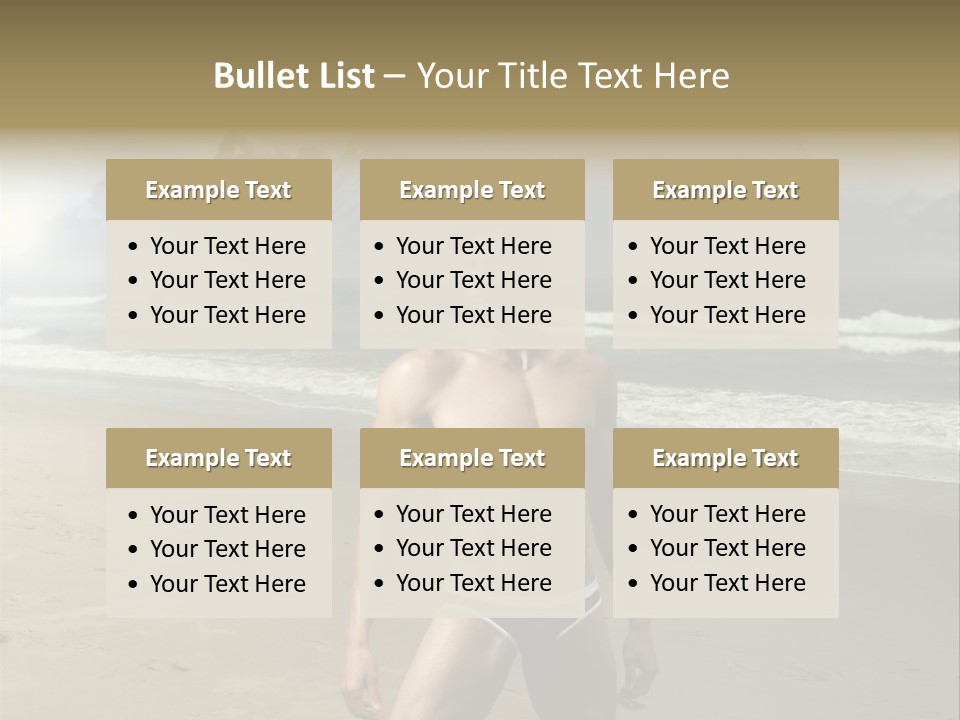 Provocative Naked Abs PowerPoint Template