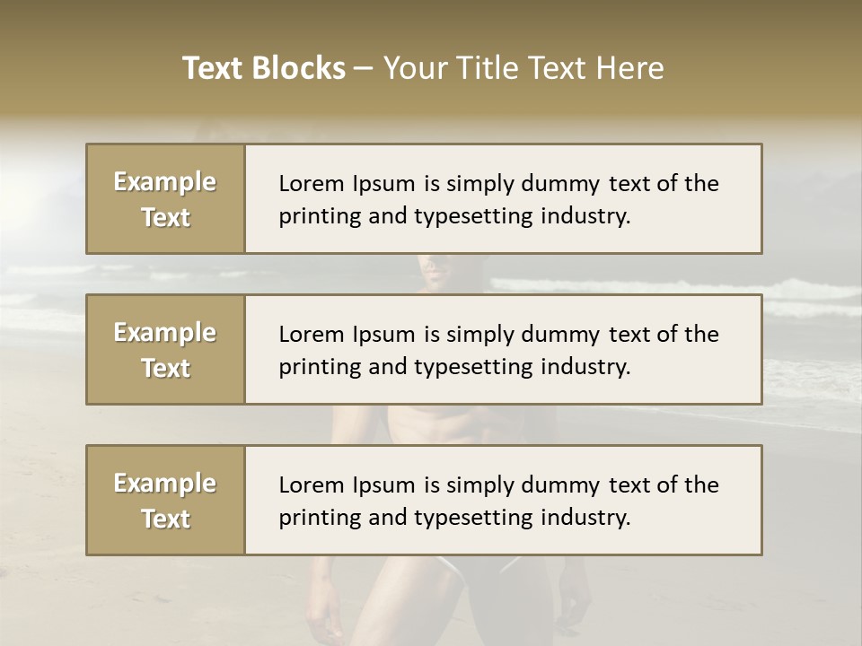 Provocative Naked Abs PowerPoint Template