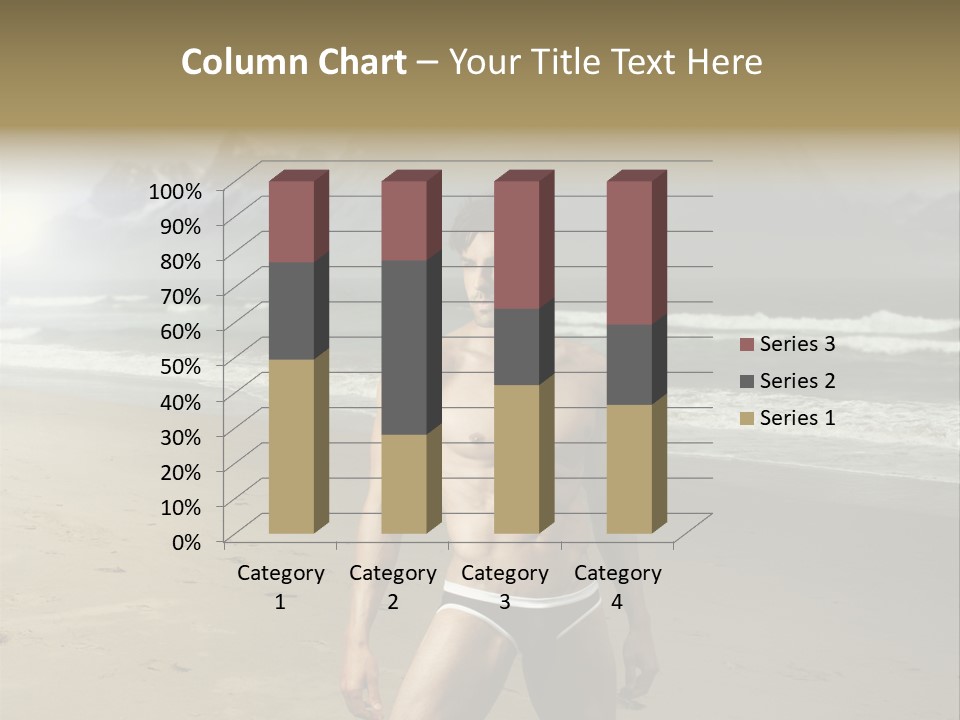 Provocative Naked Abs PowerPoint Template