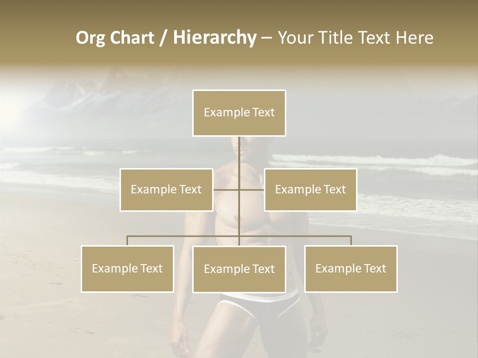 Provocative Naked Abs PowerPoint Template