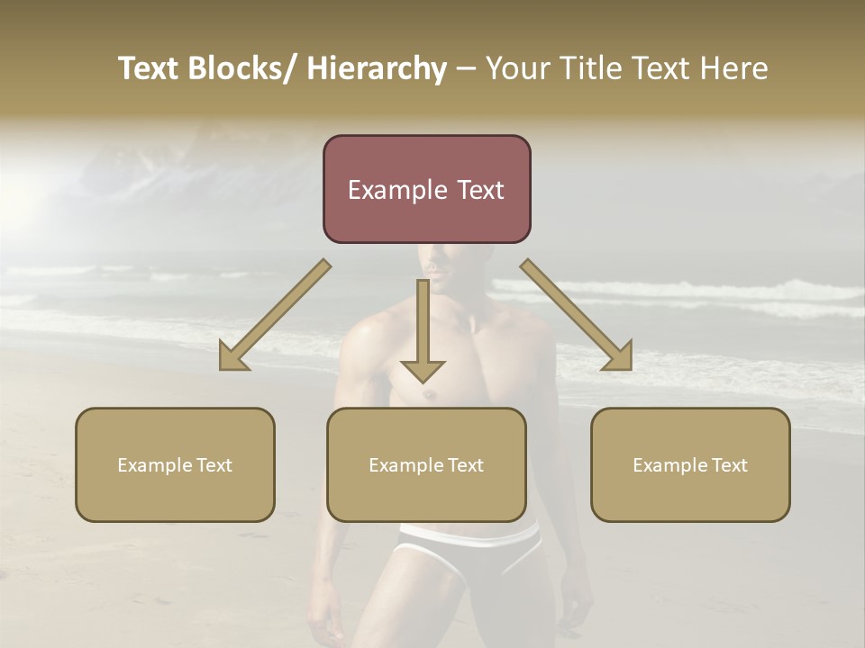 Provocative Naked Abs PowerPoint Template