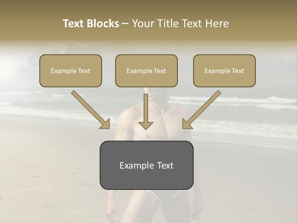 Provocative Naked Abs PowerPoint Template