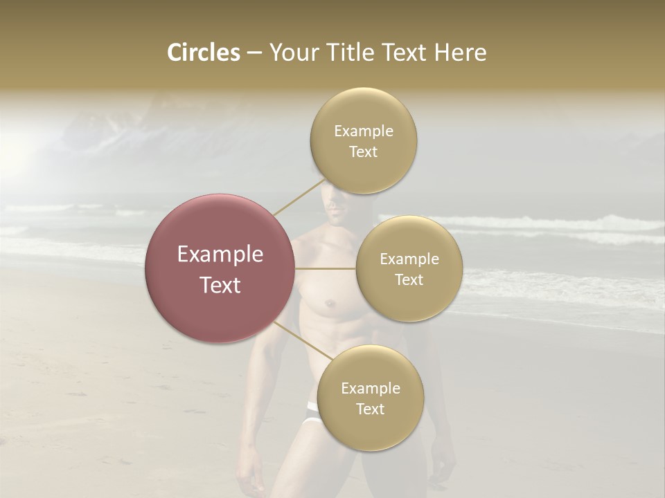 Provocative Naked Abs PowerPoint Template