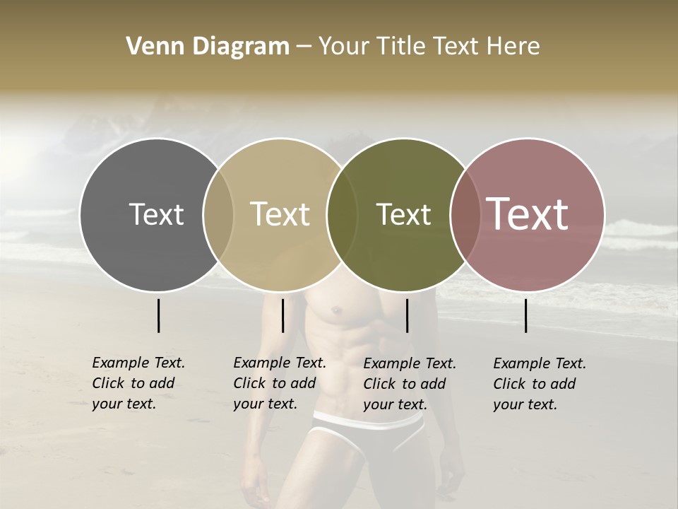 Provocative Naked Abs PowerPoint Template