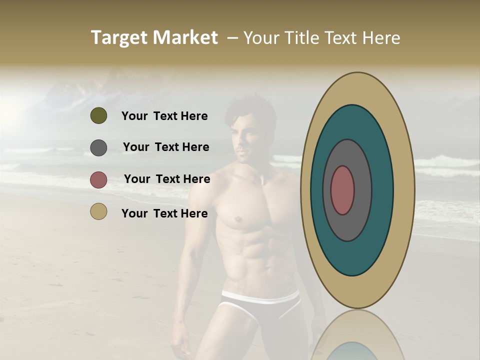 Provocative Naked Abs PowerPoint Template