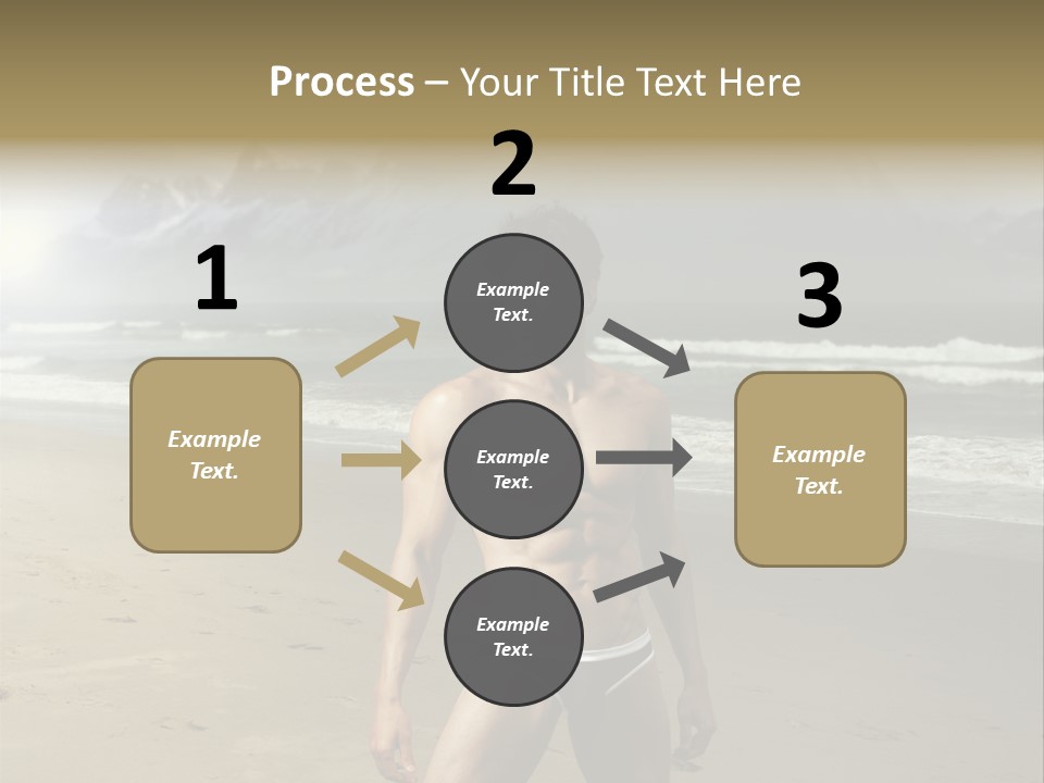 Provocative Naked Abs PowerPoint Template