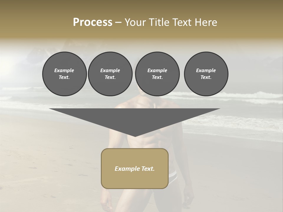 Provocative Naked Abs PowerPoint Template