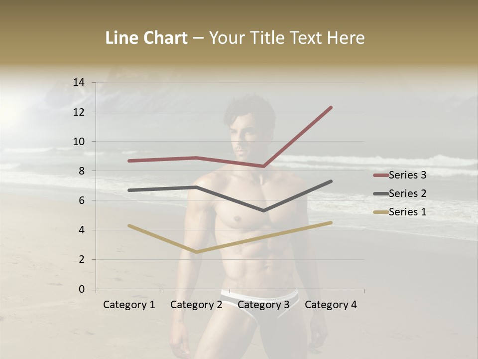 Provocative Naked Abs PowerPoint Template