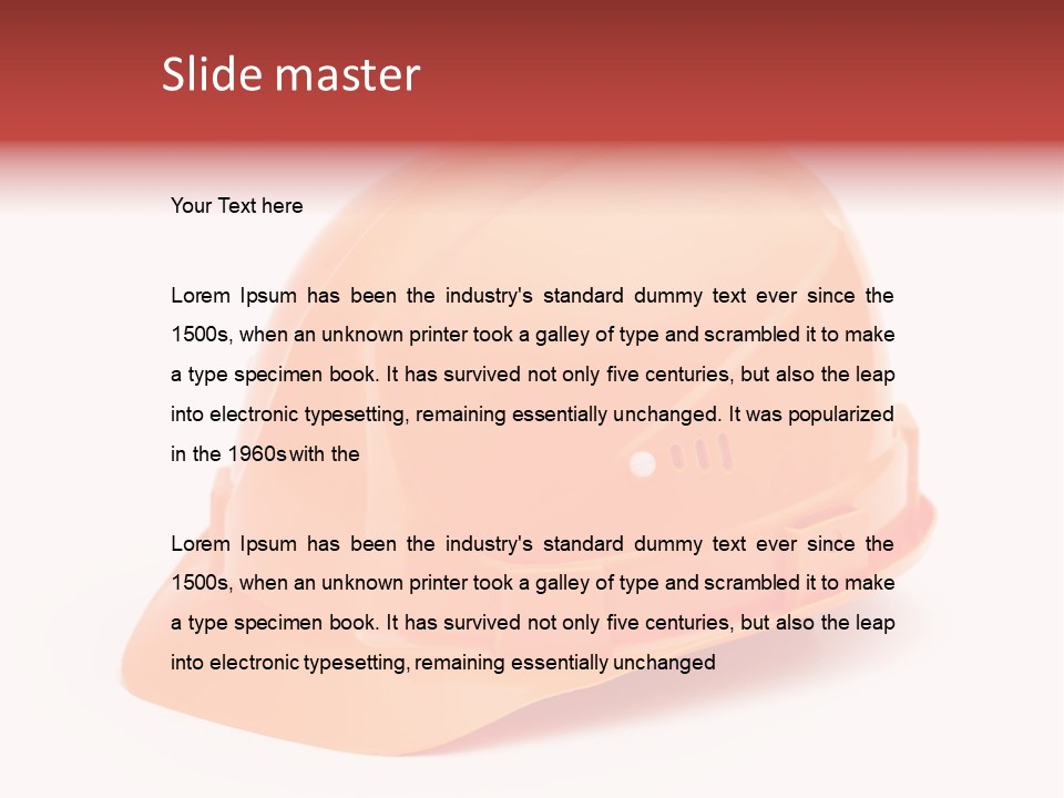 Tool Hat Isolated PowerPoint Template