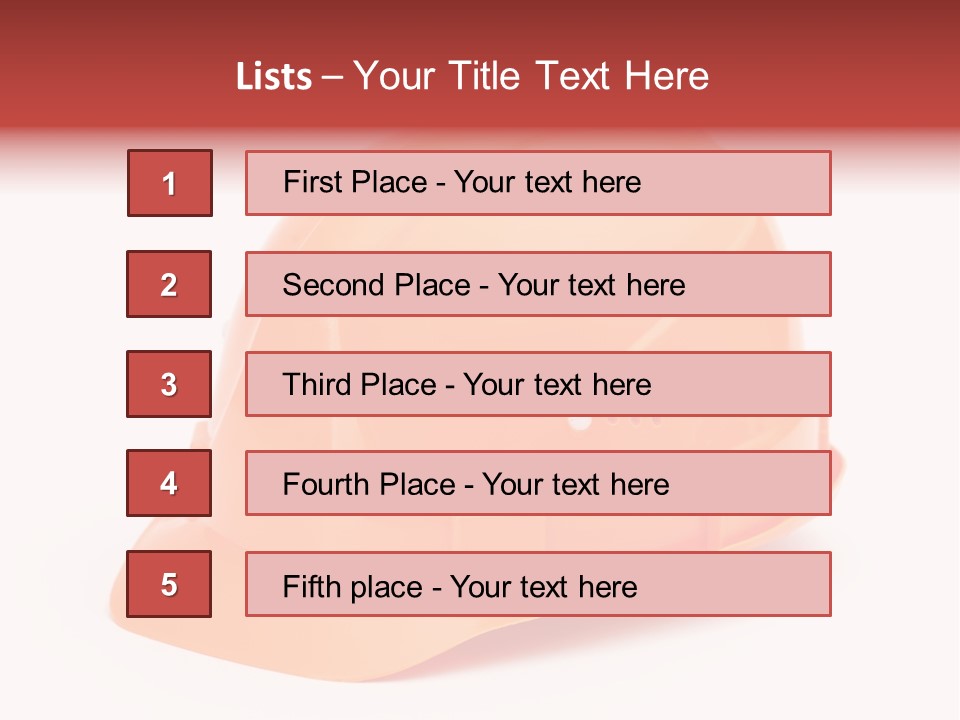 Tool Hat Isolated PowerPoint Template