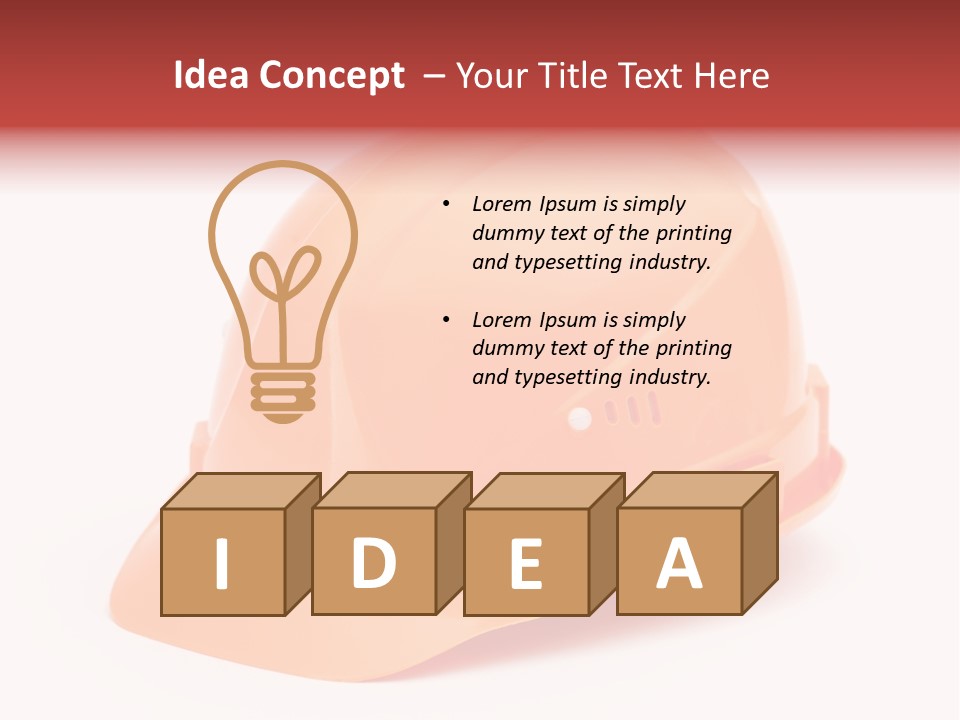 Tool Hat Isolated PowerPoint Template