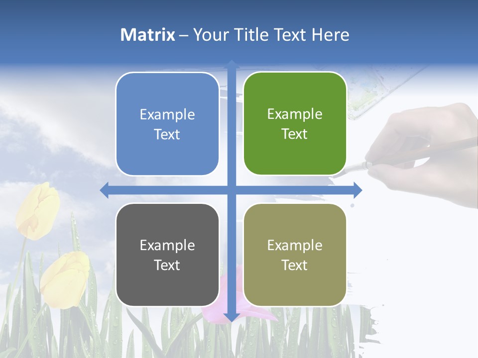Lilac Paper Flora PowerPoint Template
