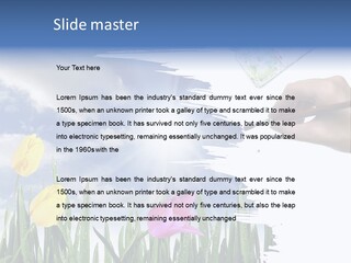 Lilac Paper Flora PowerPoint Template
