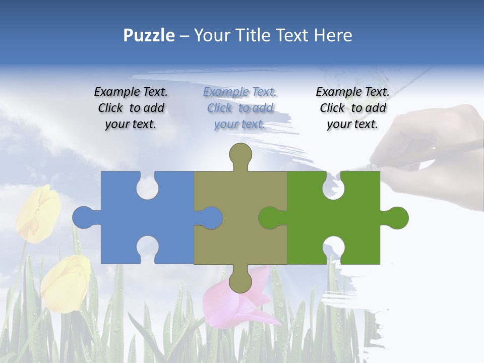 Lilac Paper Flora PowerPoint Template