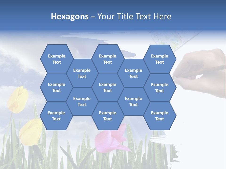 Lilac Paper Flora PowerPoint Template