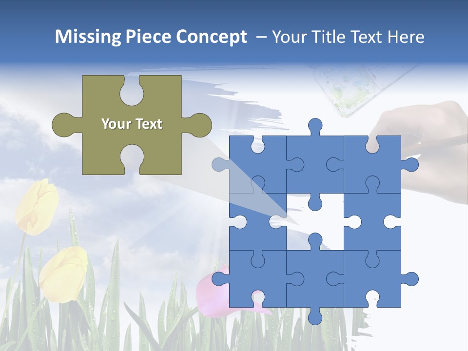 Lilac Paper Flora PowerPoint Template