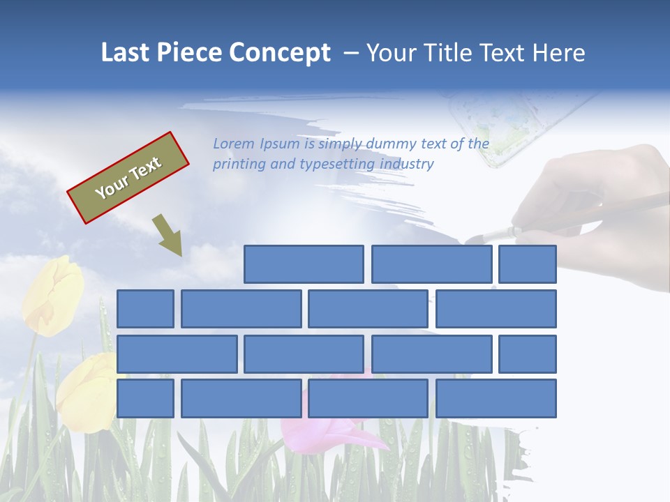 Lilac Paper Flora PowerPoint Template