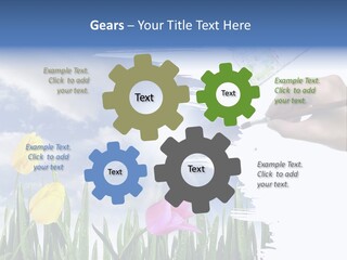 Lilac Paper Flora PowerPoint Template